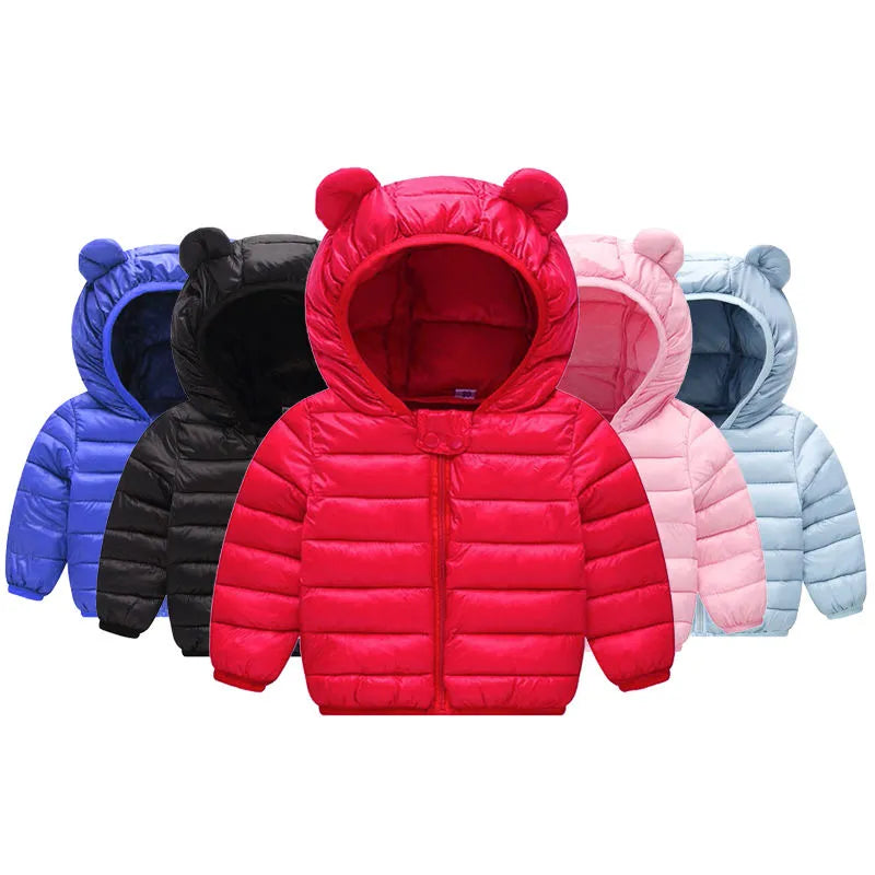 Kids Warm Hooded Outerwear