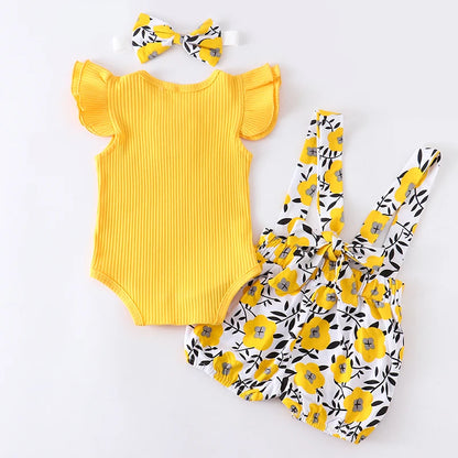 Infant Knitting Cotton Ruffles Romper Shorts