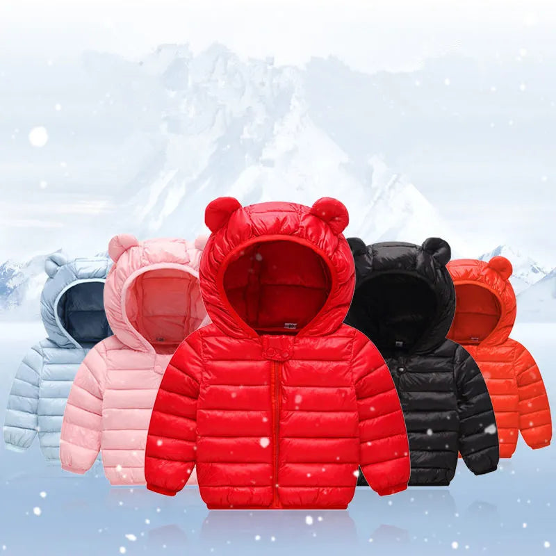 Kids Warm Hooded Outerwear