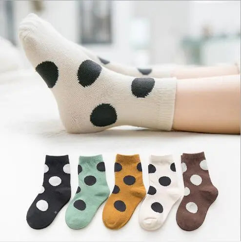 5Pairs/Lot Kids Children Socks 1-12Year