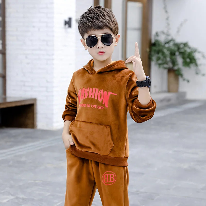 Boys Pleuche Sports Suit