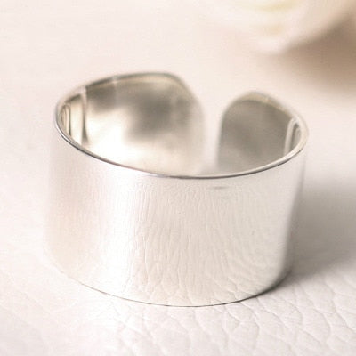 Smile Cry Face Heart Geometric Irregular Ring