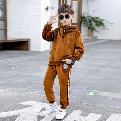 Boys Pleuche Sports Suit