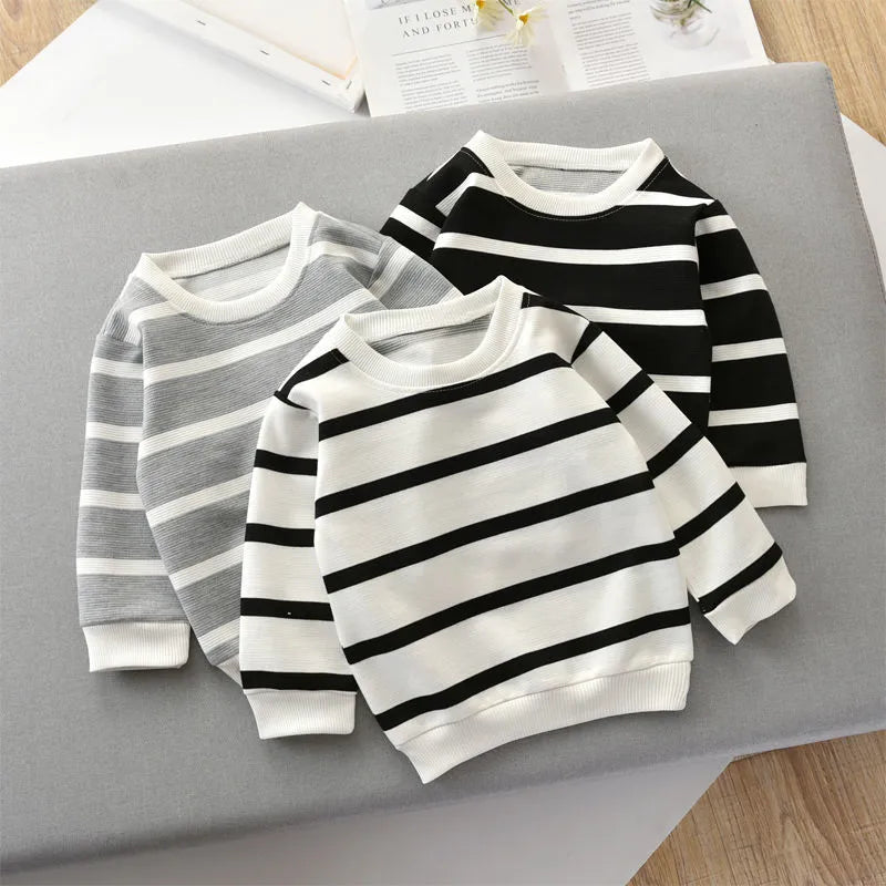 Striped Long Sleeve Pullovers