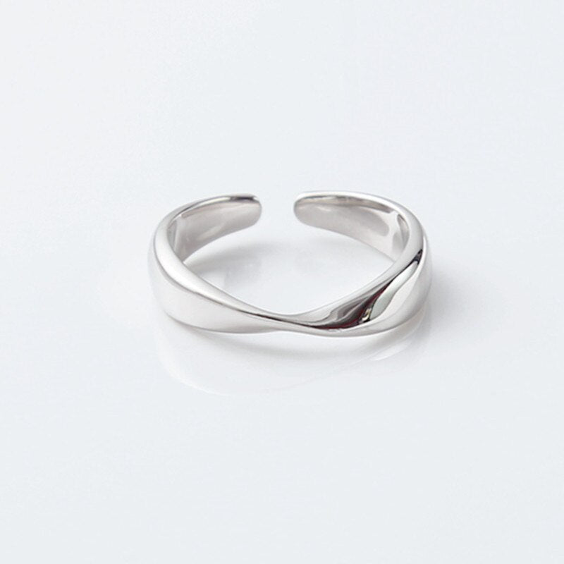 Smile Cry Face Heart Geometric Irregular Ring