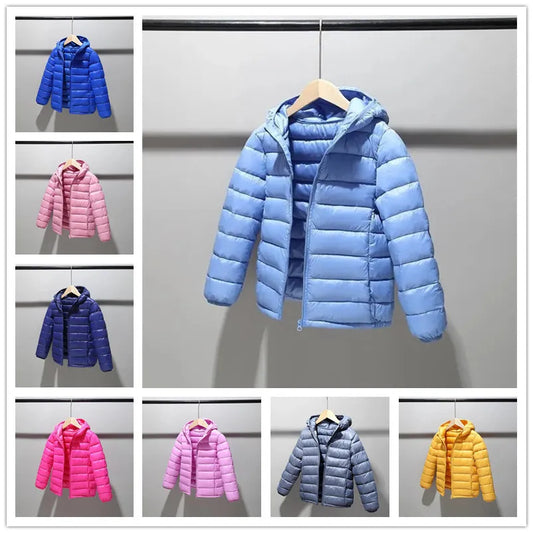 Children 2-14 years old down cotton jacket