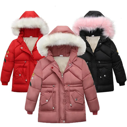 Solid Hooded Casual Coats