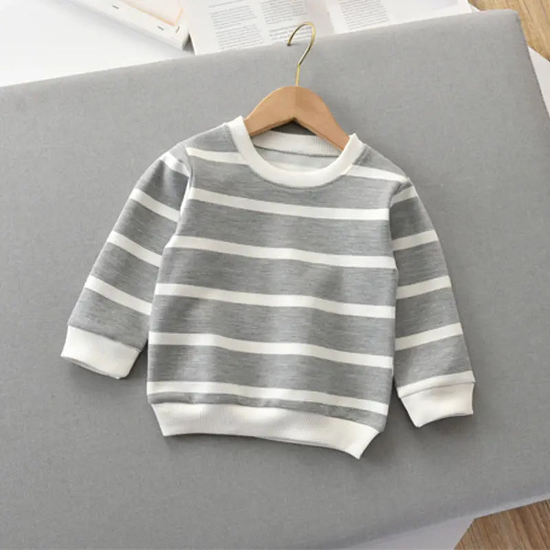 Striped Long Sleeve Pullovers