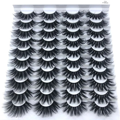 20 Pairs 18-25 mm 3d Mink Lashes