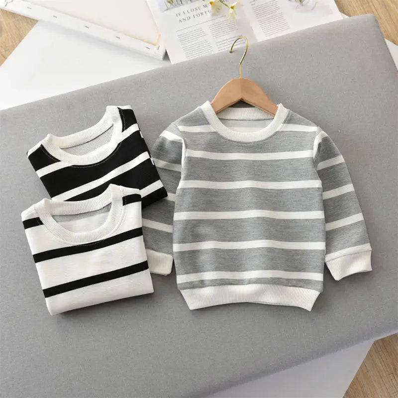 Striped Long Sleeve Pullovers