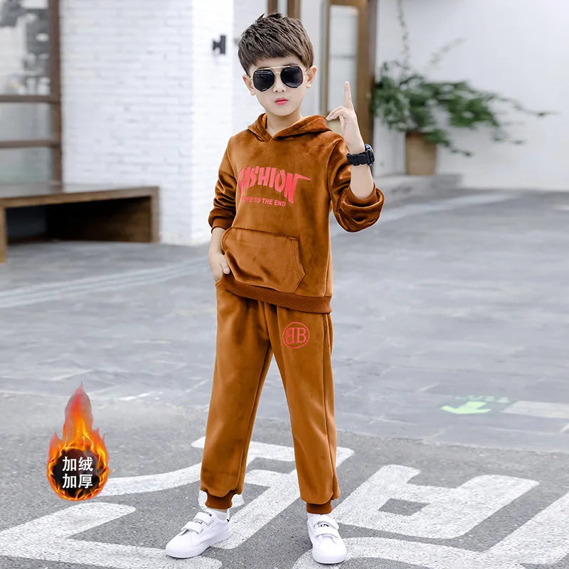 Boys Pleuche Sports Suit