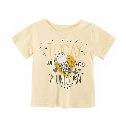 Girl T-Shirt Short Sleeve 2-9Y