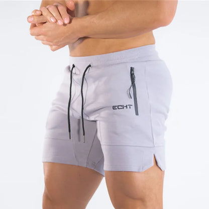 Zip-pocket men's shorts