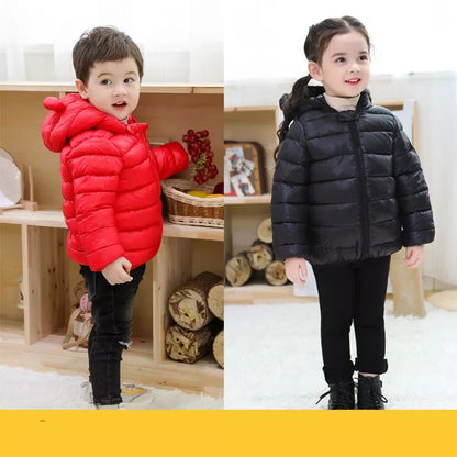 Kids Warm Hooded Outerwear