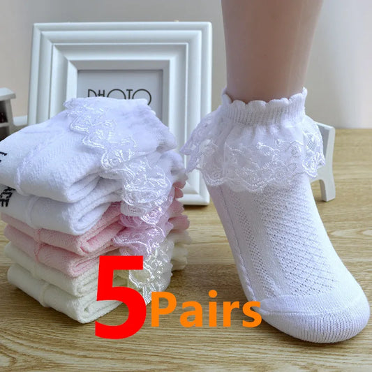 5 Pairs/Lot Girls Socks