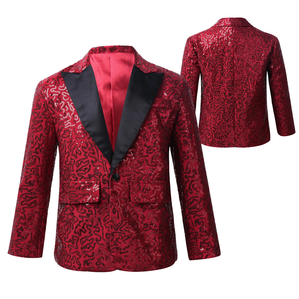 Boys Stylish Sequins Suit