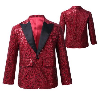 Boys Stylish Sequins Suit