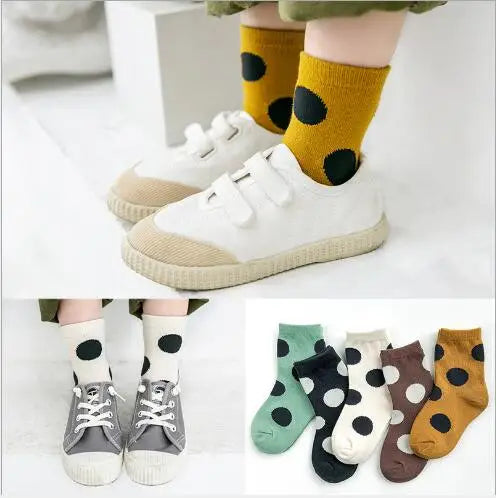 5Pairs/Lot Kids Children Socks 1-12Year