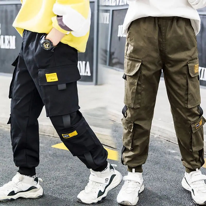 Teenage Boy Multi-Pocket Trousers