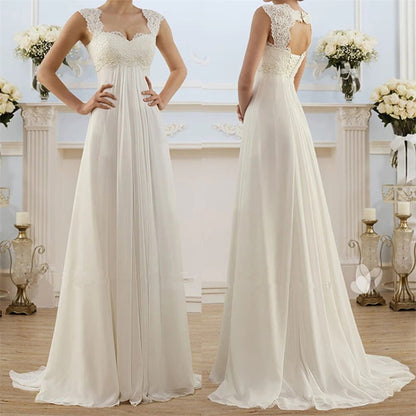 Sleeveless Lace Slim Size Gowns