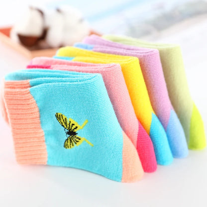 Butterfly Cotton Candy Colors Socks