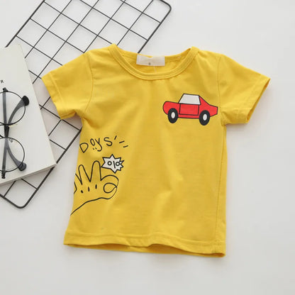 Cartoon Car Baby Boys T-Shirts