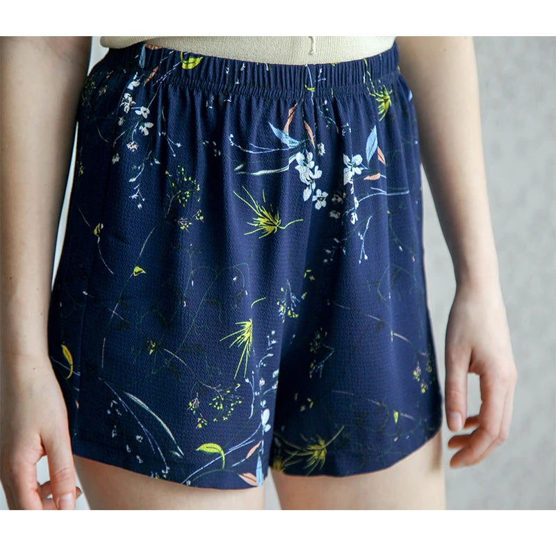 S-5XL Floral Chiffon  Shorts