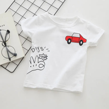 Cartoon Car Baby Boys T-Shirts