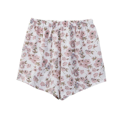 S-5XL Floral Chiffon  Shorts