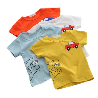 Cartoon Car Baby Boys T-Shirts