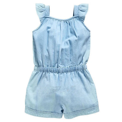 Kids Overall Sleeveless Romper Jumpsuit