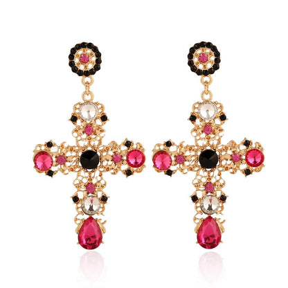 Vintage Cross  Earrings