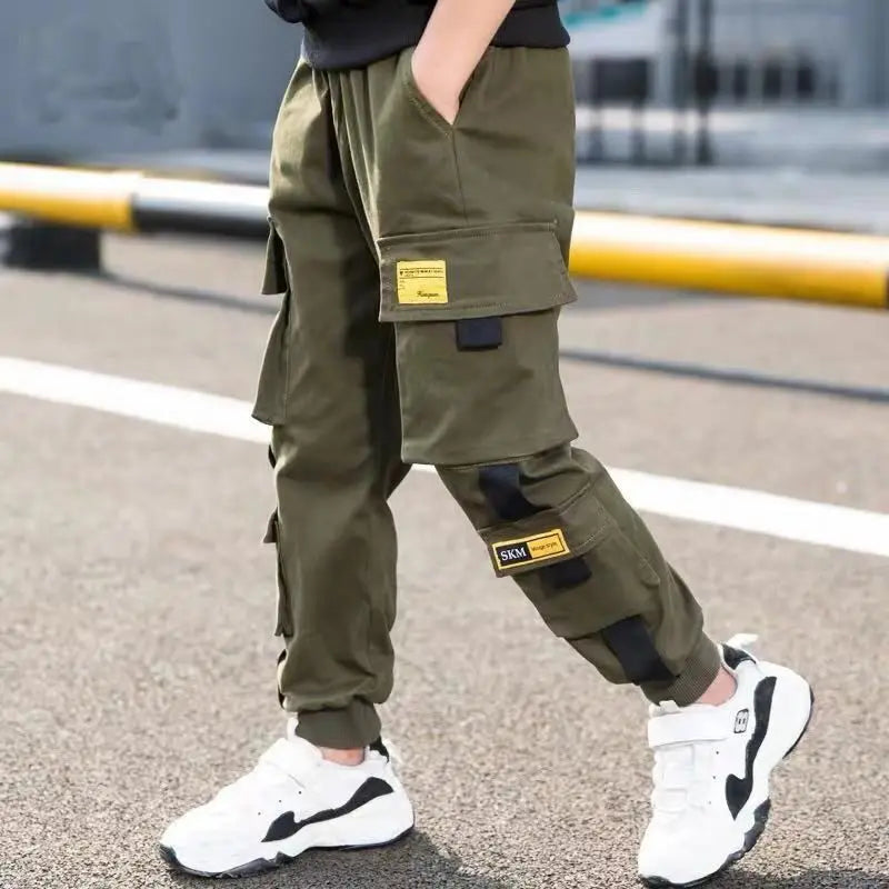Teenage Boy Multi-Pocket Trousers