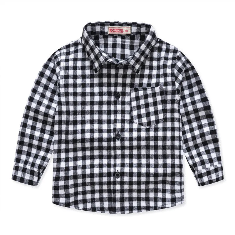 Classic Casual Plaid child Shirts