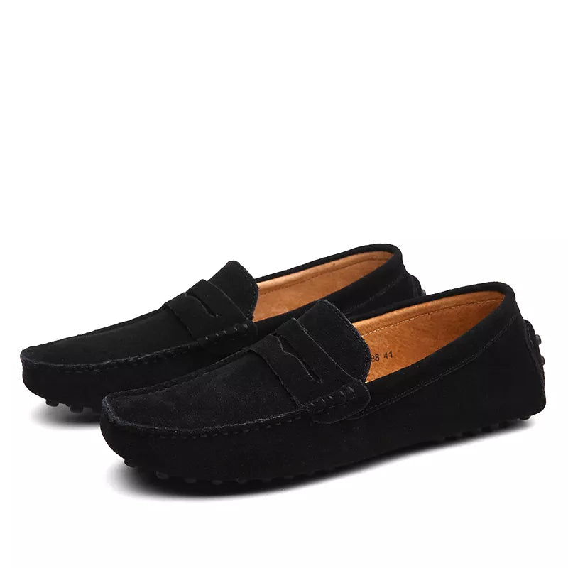 Handmade Suede Genuine Leather Loafers