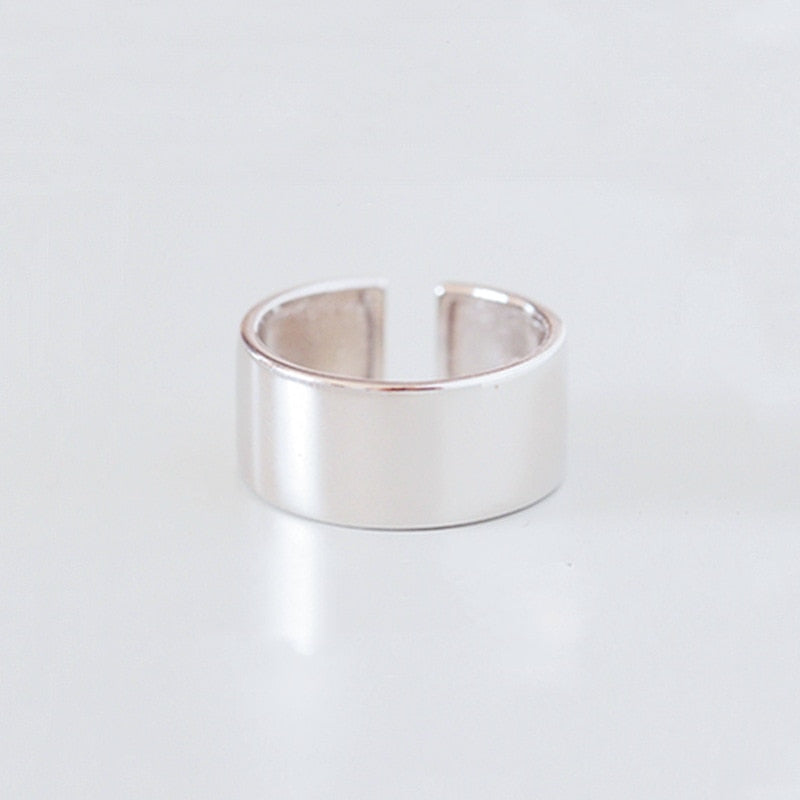 Smile Cry Face Heart Geometric Irregular Ring