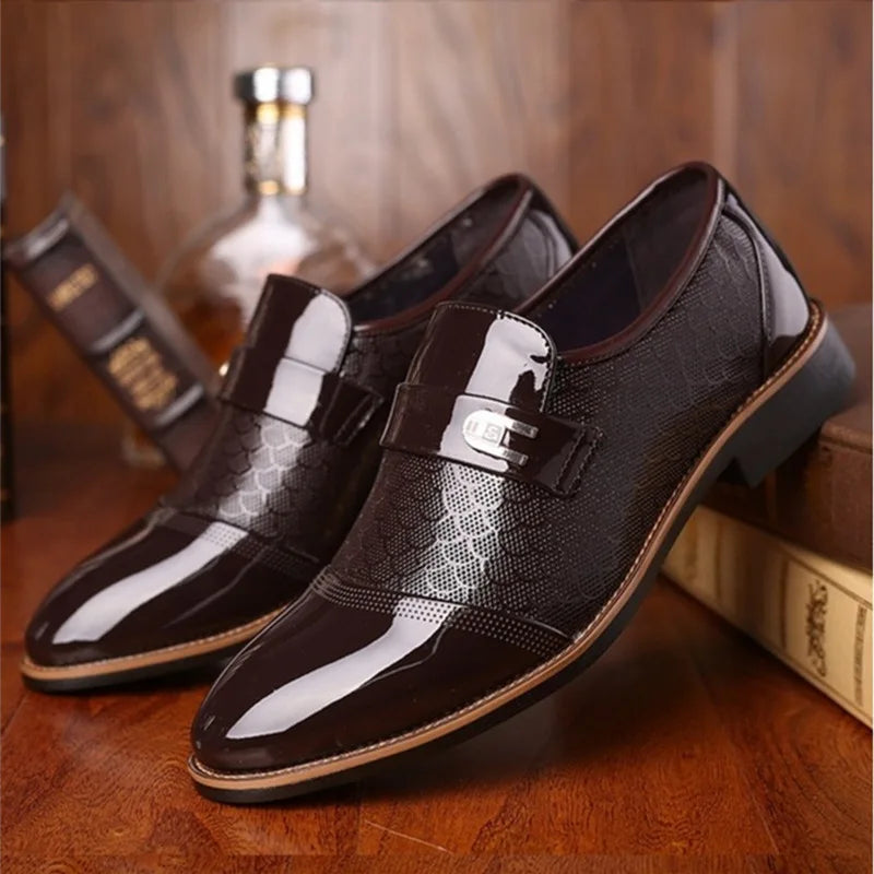 Leather Embossing Classic shoes