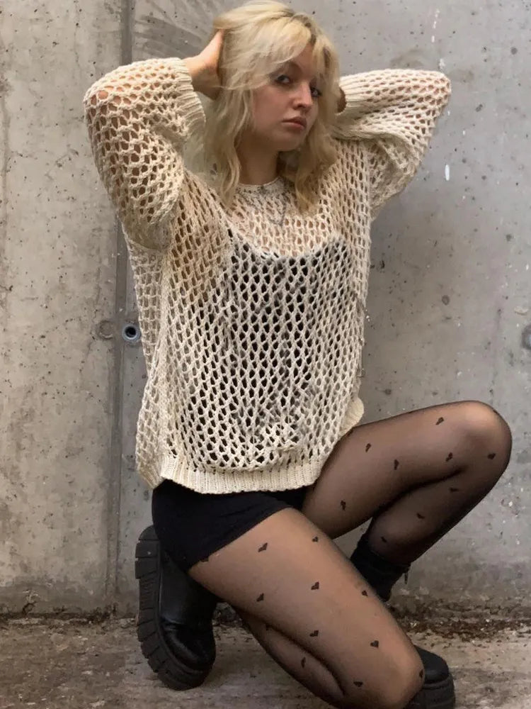 Vintage Casual Knit  Sweater