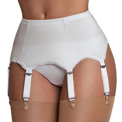 High Waist Mesh Suspender Belts