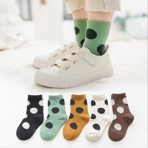 5Pairs/Lot Kids Children Socks 1-12Year