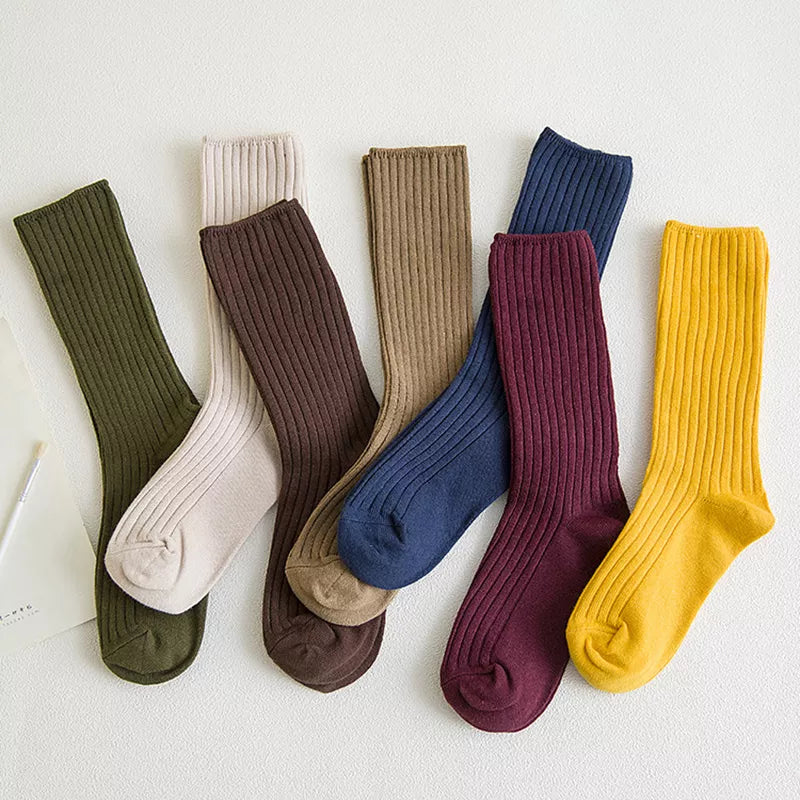 1 Pair Retro  Cotton Loose Socks