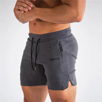 Zip-pocket men's shorts