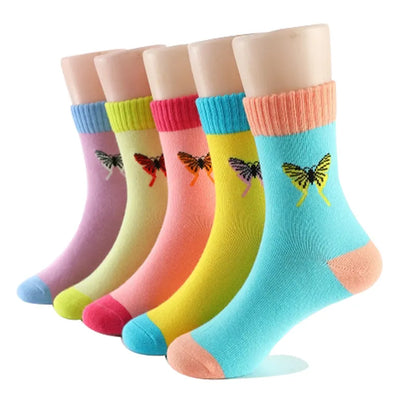 Butterfly Cotton Candy Colors Socks