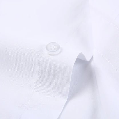 Breast Pocket White Formal Shirt