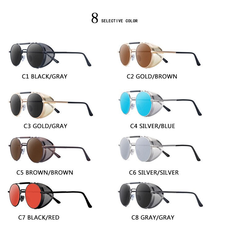 Round Steampunk Sunglasses