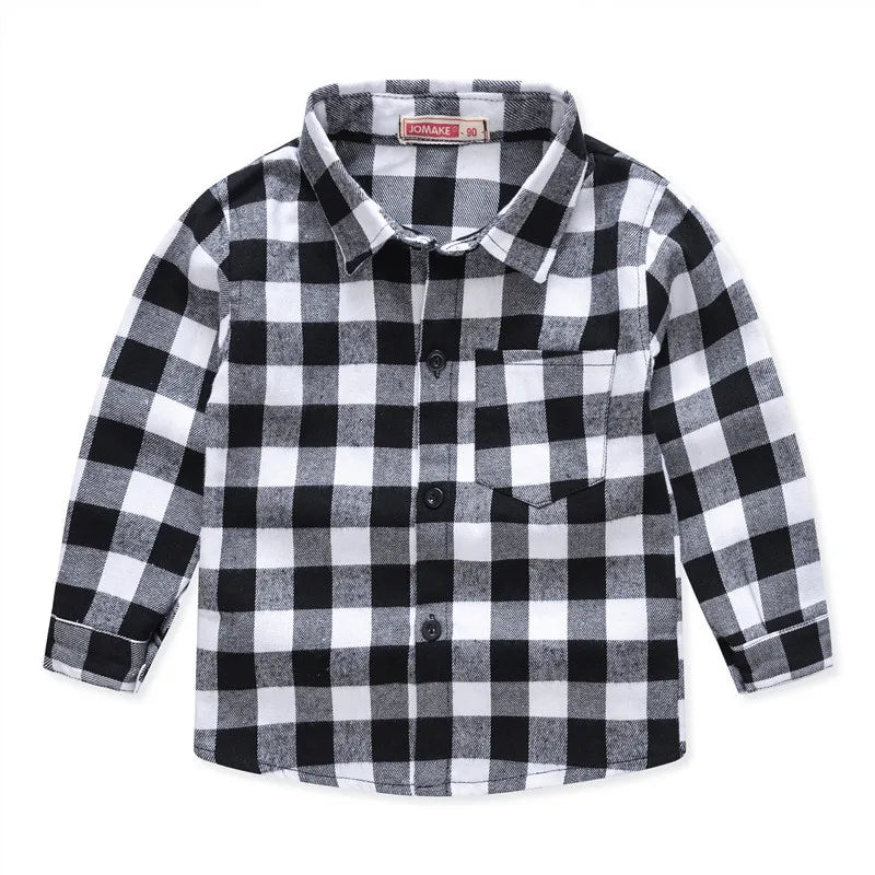 Classic Casual Plaid child Shirts