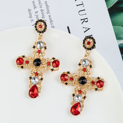 Vintage Cross  Earrings