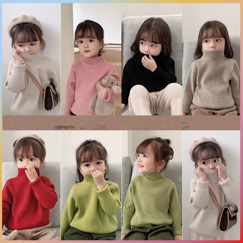 1 to 7 Years Baby Girls Knitted Sweater