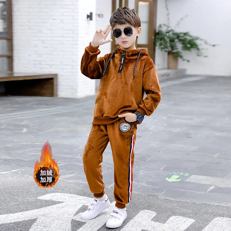 Boys Pleuche Sports Suit