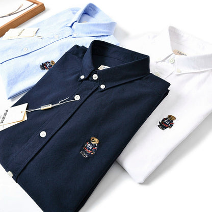 Daily Order Tail Goods Cut Label Casual Long Sleeve Shirt Embroidery